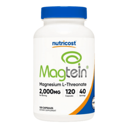 Nutricost Magtein Magnesium L-Threonate [144 MG] [120 CAPS] (2000MG/SERVING)