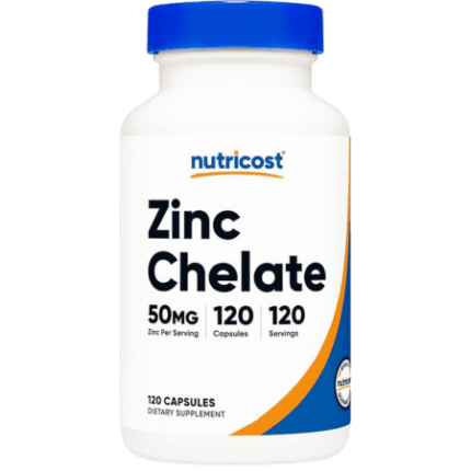 Nutricost Zinc Arginate Chelate [120 CAPS] (50 MG)