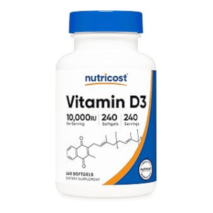Nutricost Vitamin D3 Softgels 10,000 IU 240 SFG