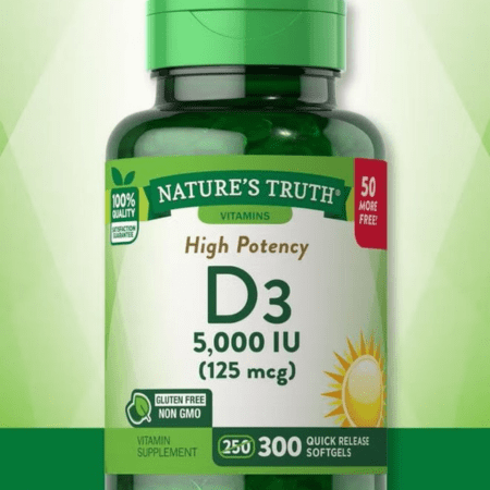 NATURES TRUTH D3 5000IU 125 MCG 300 SOFTGELS - kennutrition