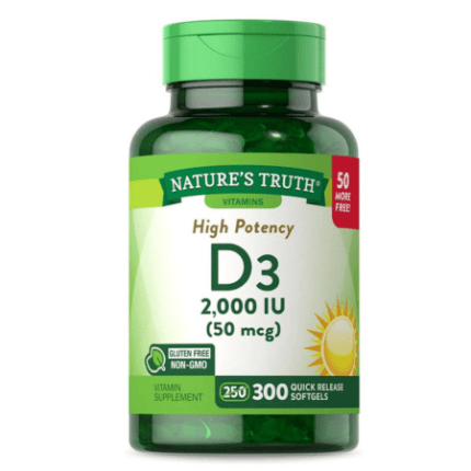 NATURES TRUTH D3 2000IU 50MCG 300SOFTGELS